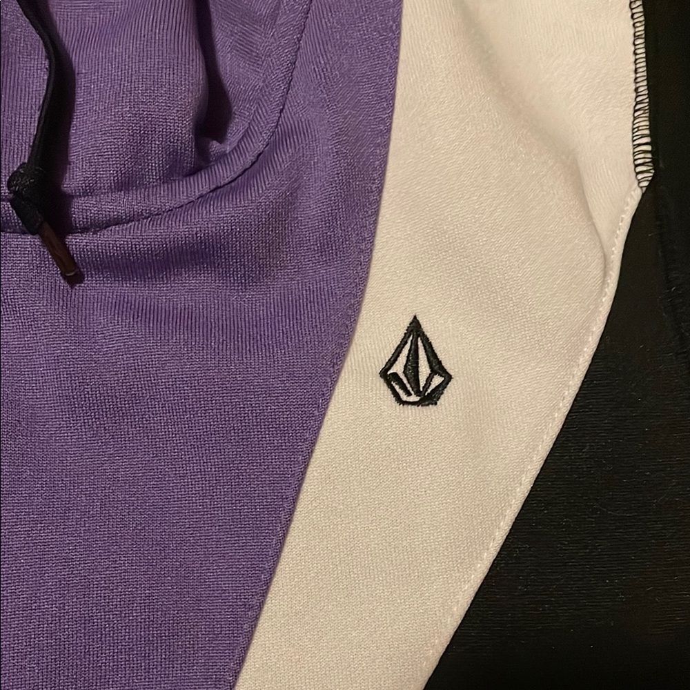 Volcom Women’s Colorblock Zip Hoodie- Medium - Picture 5 of 16